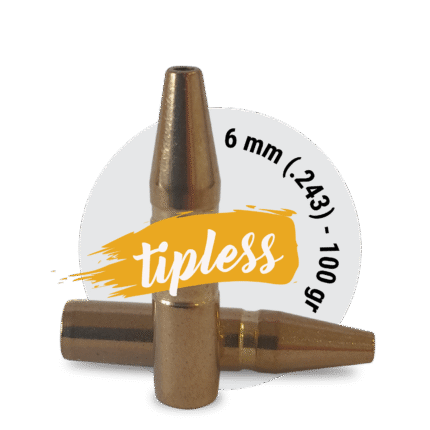 6 mm (.243) – 100 gr – TIPLESS